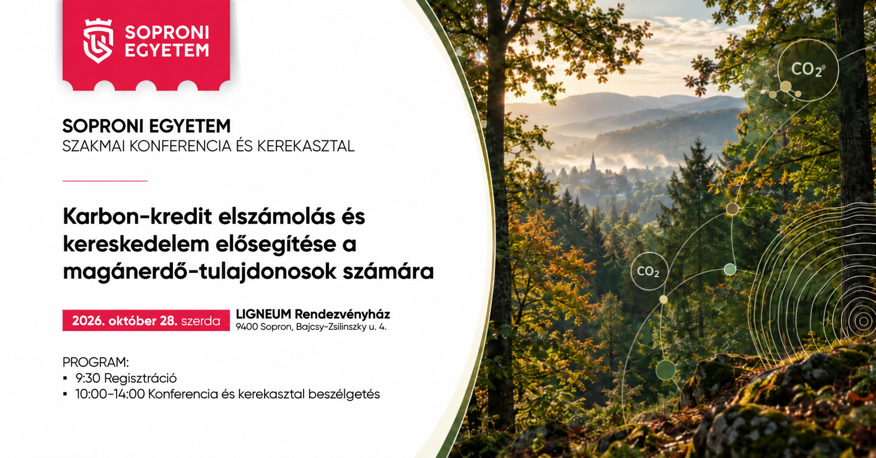 Karbon-kredit elszámolás és kereskedelem elősegítése a magánerdő-tulajdonosok számára
